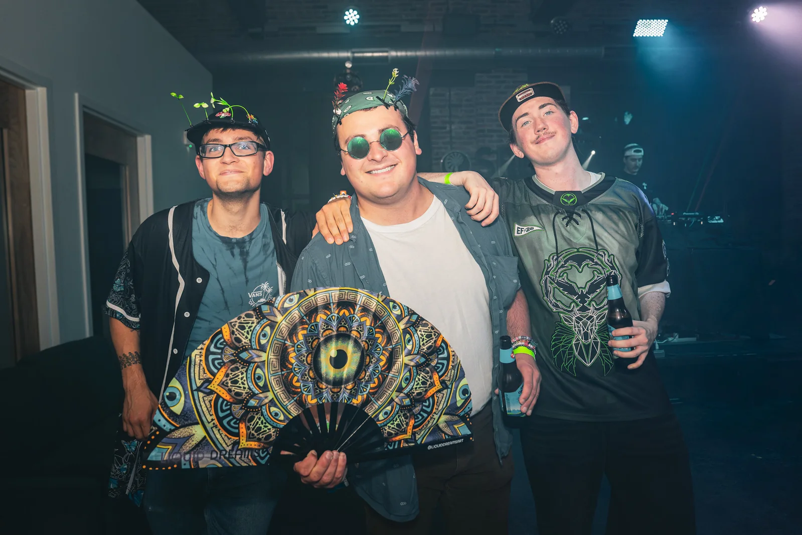 Friends with a festival fan at the EDM LANC September 25 Local Artist Feature Series
