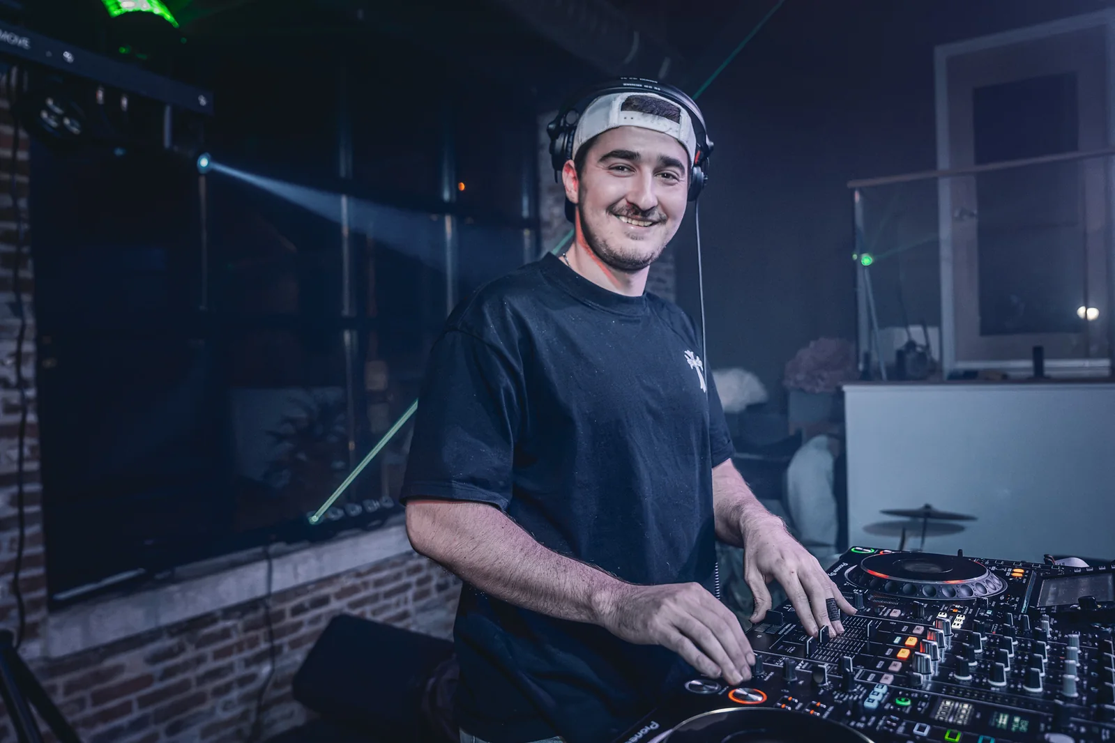 DJ performing at the EDM LANC September 25 Local Artist Feature Series