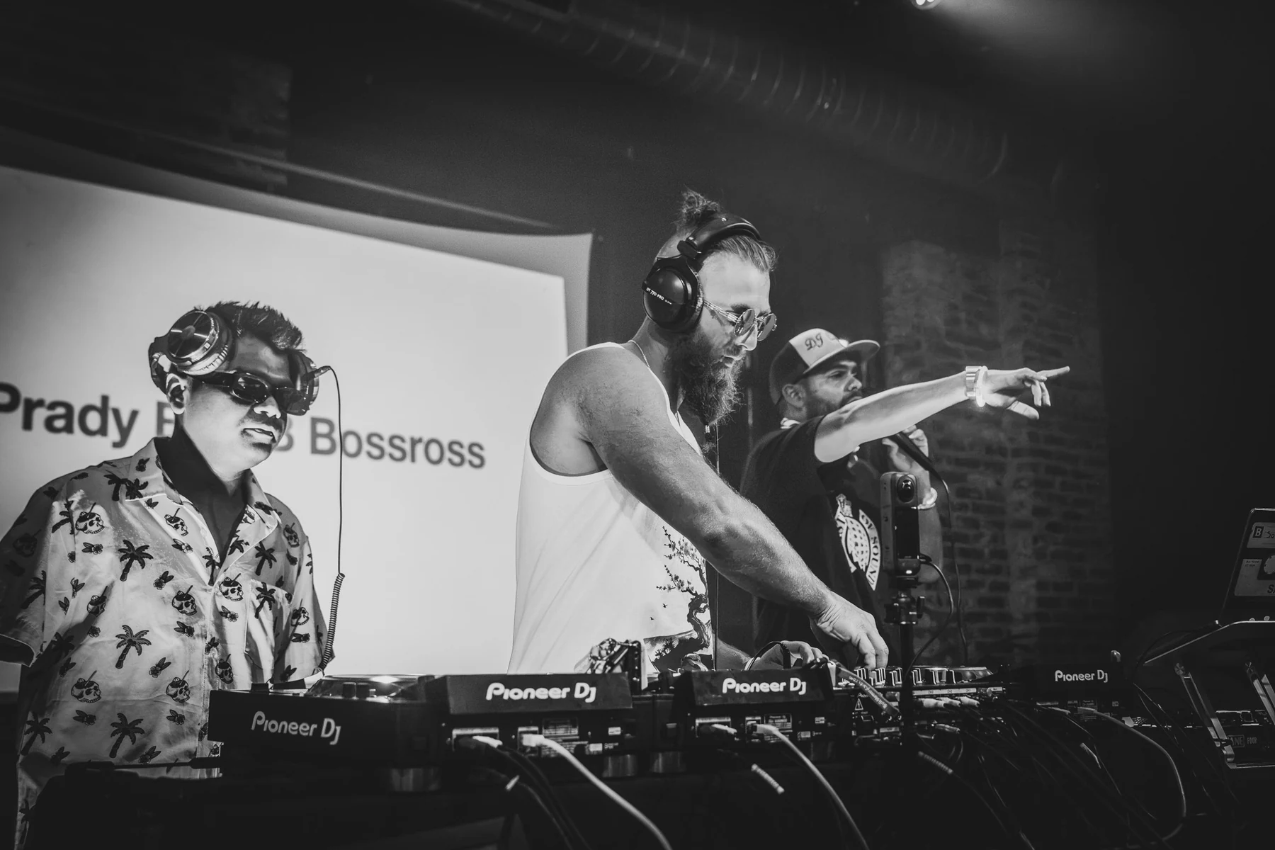 DJs performing together at EDM LANC on October 9